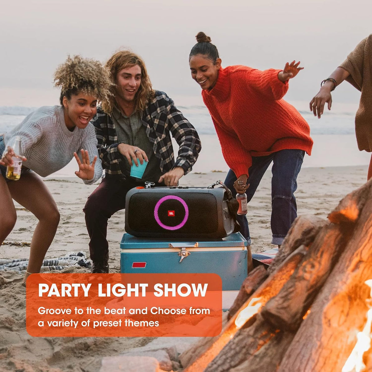 Jbl Partybox 110 JBLPARTYBOX110EU Alto-falante Bluetooth, preto, 24 x 69 x 2,5 cm