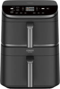 Cosori Turbo Tower Fritadeira de Ar 10,8L com Cestas Verticais, Cozedura em 3 Níveis que Poupa Espaço, 2630 W, 6 funções, 2 Motores DC, Mais de 50 Receitas Completas Online