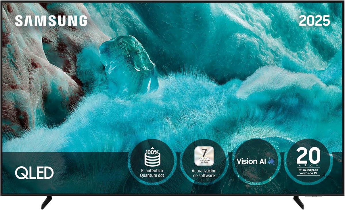 Smart TV QLED Samsung 55 polegadas QE1F 4K com Visão AI, 100% Volume de Cor com Pontos Quânticos e mais de 500 canais TV Plus