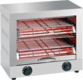 MBH - Torradeira industrial elétrica 2 andares INOX para HOTELARIA. Forno torradeira de pão profissional para bar e restaurante.