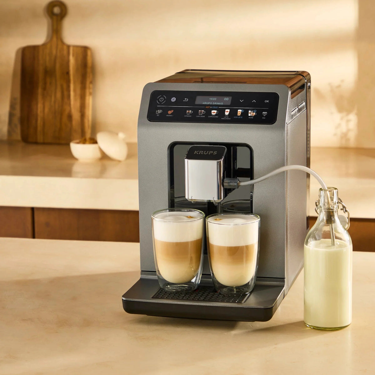 Cafeteira Espresso Automática KRUPS Evidence Hot & Cold EA898G