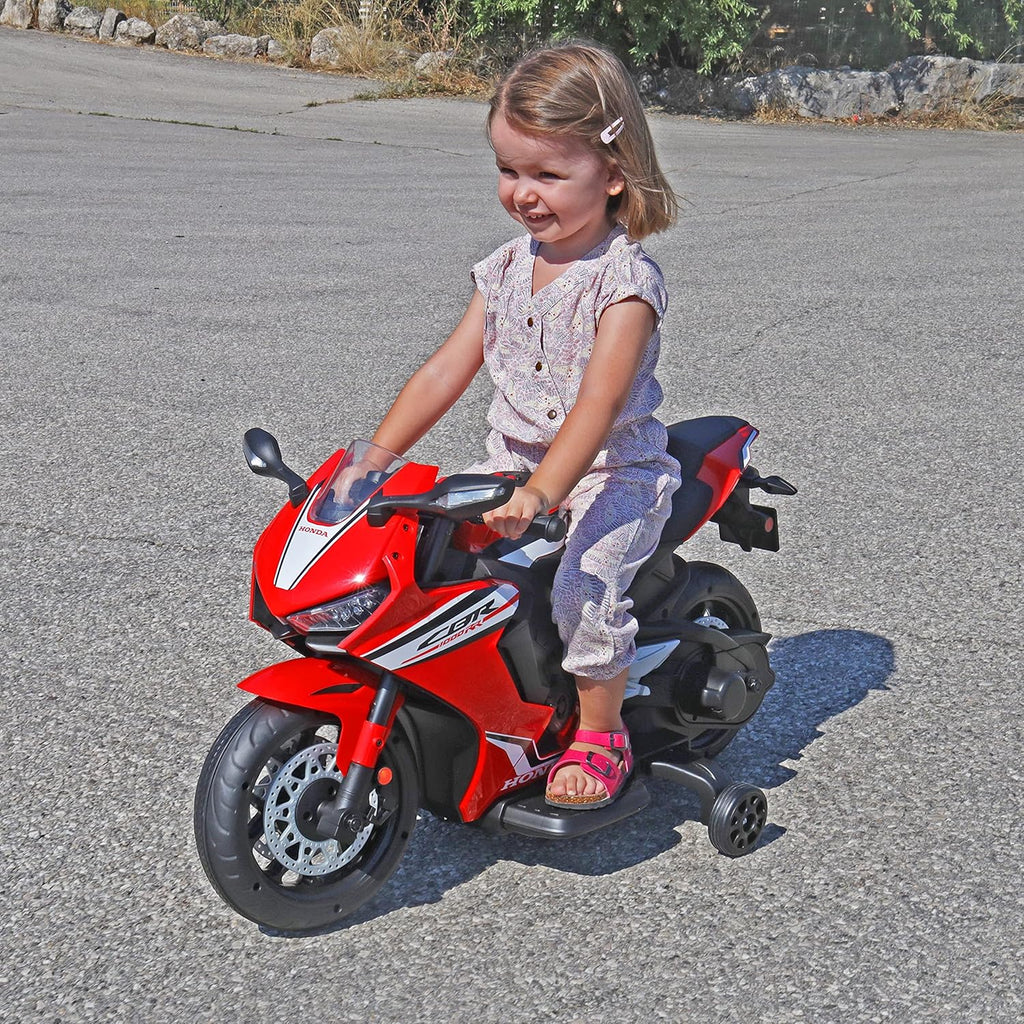 TURBO CHALLENGE - Honda CBR1000RR - Moto Elétrica - 119175 - Moto - Vermelha - Pronta para Usar - Máximo 30Kg - Plástico - Baterias Recarregáveis - A Partir de 3 anos