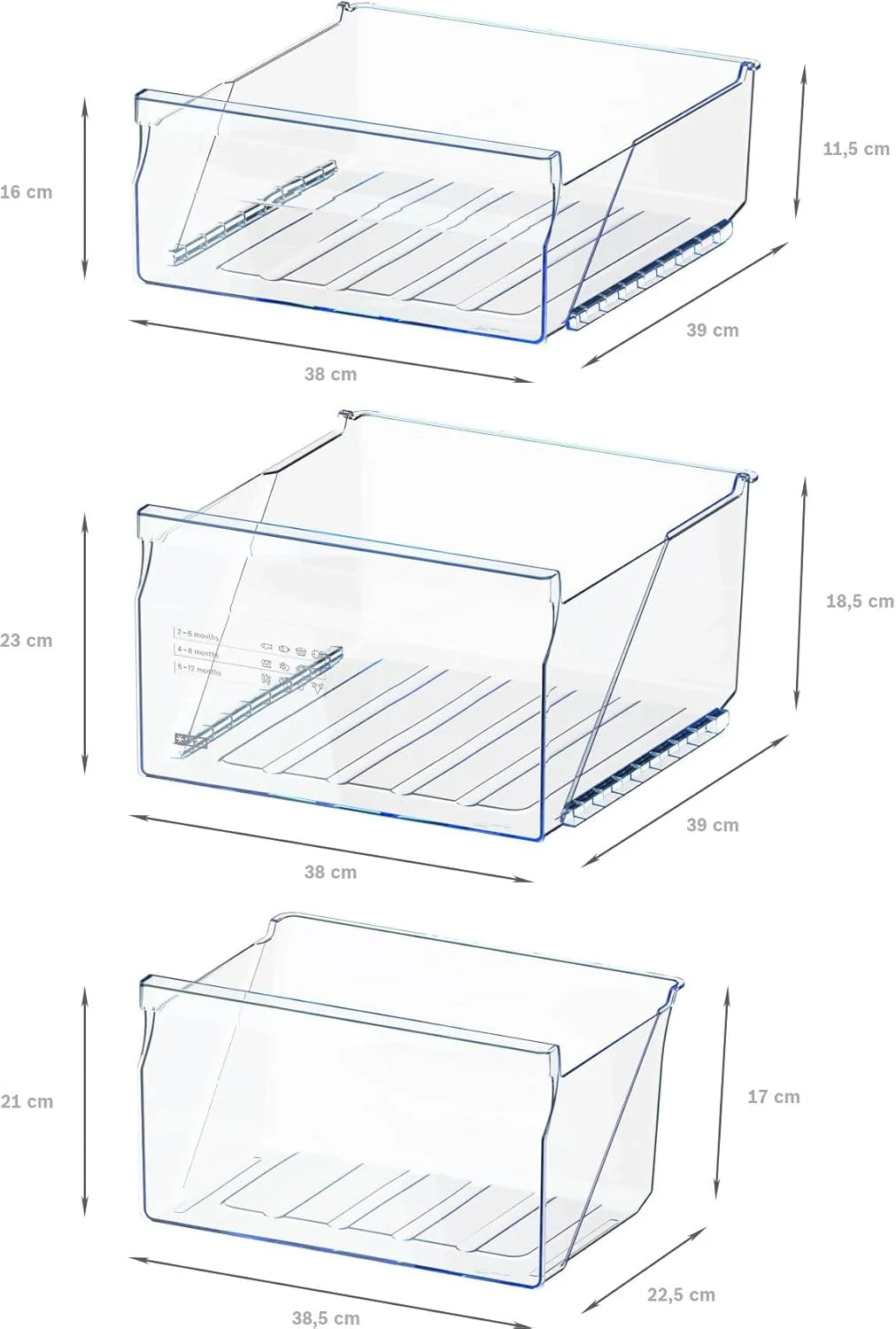 Bosch GTV15NWEB - Freezer de Embutir (Série 2 - 83 L, 3 Gavetas de Congelamento, 85 x 56 cm), Branco