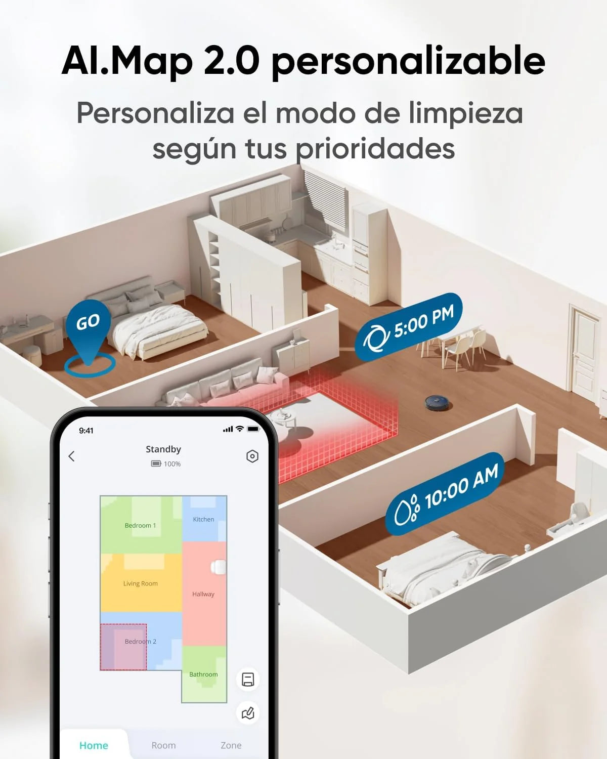 Aspirador Robô eufy X10 Pro Omni com Estação de Esvaziamento Automático e Panos Giratórios, Esfregão Duplo com Elevação Automática de 12 mm, Detecção de Tapetes, Anticolisão AI, Lavagem e Secagem Automática, Preto
