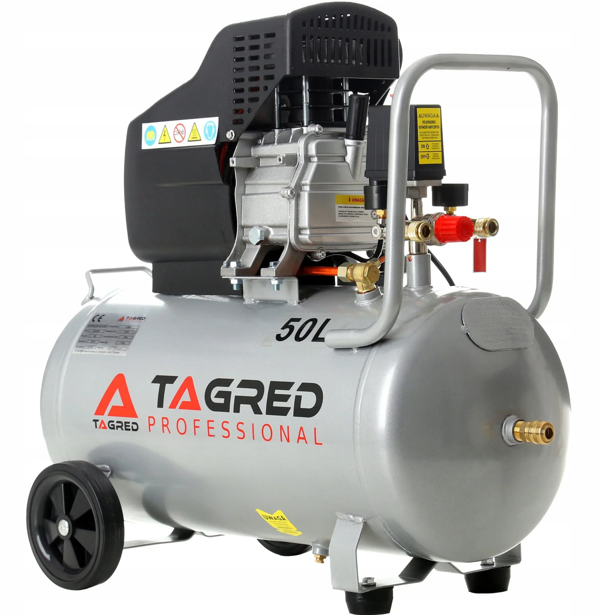 COMPRESSOR DE AR A ÓLEO 50L POTENTE GRÁTIS KIT +6 EM 1 EFICIENTE 9 bar 300L