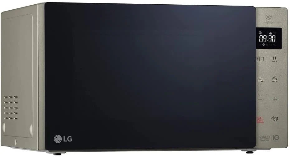 Forno Micro-ondas LG MH6535GIS com Tecnologia Inverter e Grill de Quartzo, 25 Litros de Capacidade, 1000 W, Programas Automáticos, Níveis de Potência Ajustáveis para Cozimento Ideal e Função EasyClean, Preto