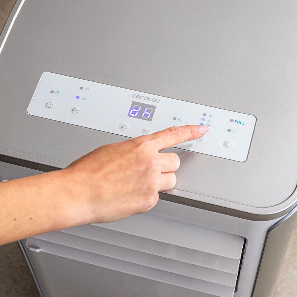 Cecotec Ar Condicionado Portátil com Controle Remoto ForceClima 9100. 9000 BTU, Baixo Consumo, Tela LED, 4 Modos, 2 Velocidades, Cobertura 20-25m2