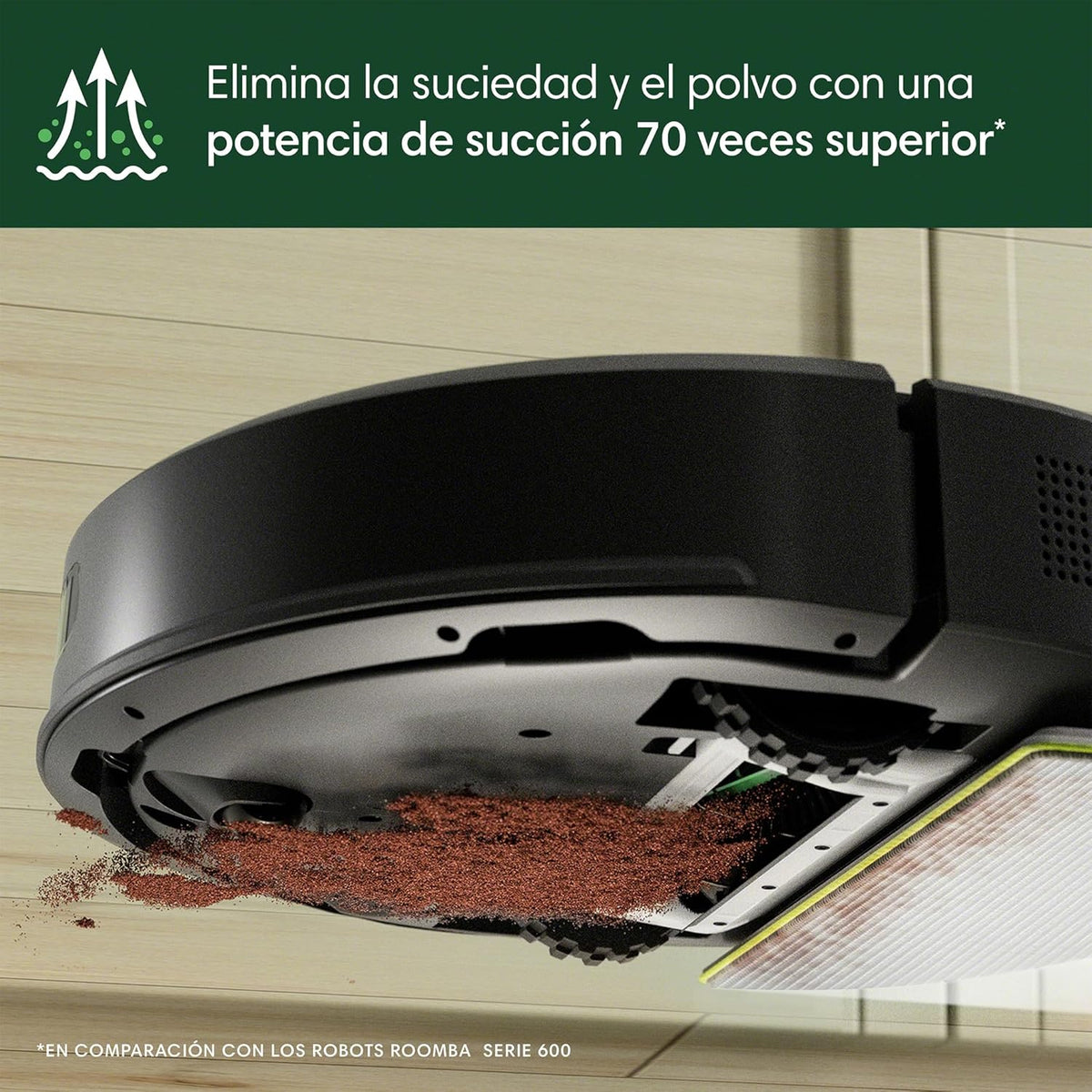 iRobot Roomba Combo j5+ com Base de Esvaziamento Automático com 75 dias de autonomia, Aspira e Esfrega, Clearview LiDAR, 7.000 Pa, 120 min de autonomia, SmartScrub, Evita Objetos, Recarrega e Continua, App, 3 Modos de Limpeza_N