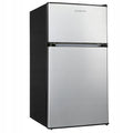 FRIGOBAR pequeno frigobar freezer hotel escritório prata LED 88l. 86cm