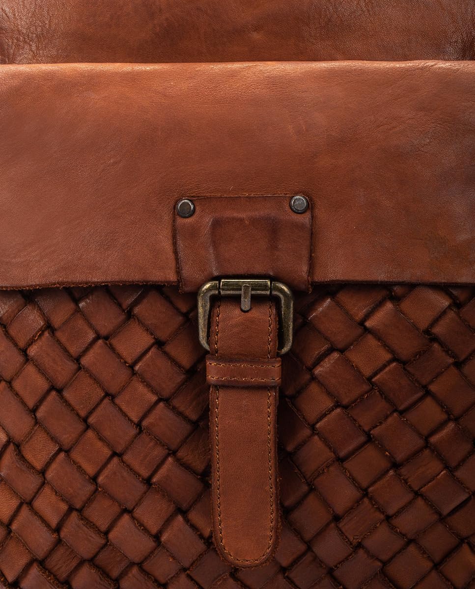Pikolinos Mochilas em Couro FAURA para Mulheres Cor COGNAC