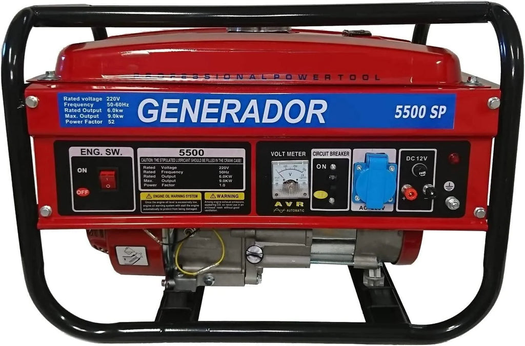 Gerador elétrico a gasolina monofásico Potência garantida, corrente de até 2800W em monofásico a 220V