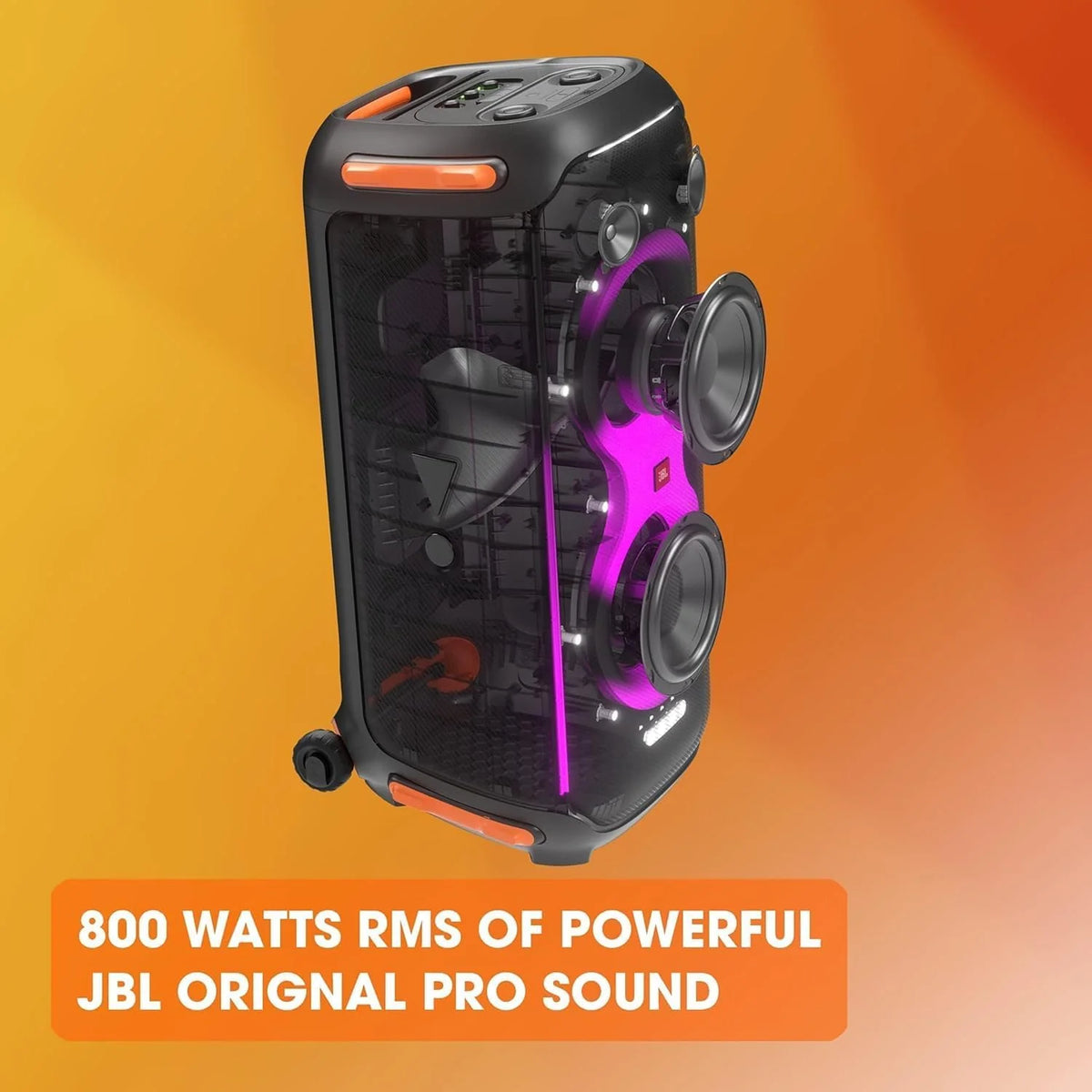 Jbl Partybox 110 JBLPARTYBOX110EU Alto-falante Bluetooth, preto, 24 x 69 x 2,5 cm