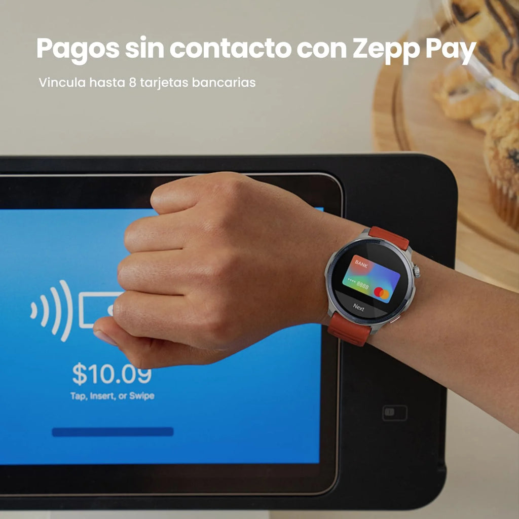 Amazfit Balance 2 Smartwatch Masculino 47mm, Tela AMOLED 1,5" Cristal Safira, smartwatch com NFC, GPS, bateria de 21 dias, +170 Modos Esportivos, Hyrox, Golf, para Android e iPhone