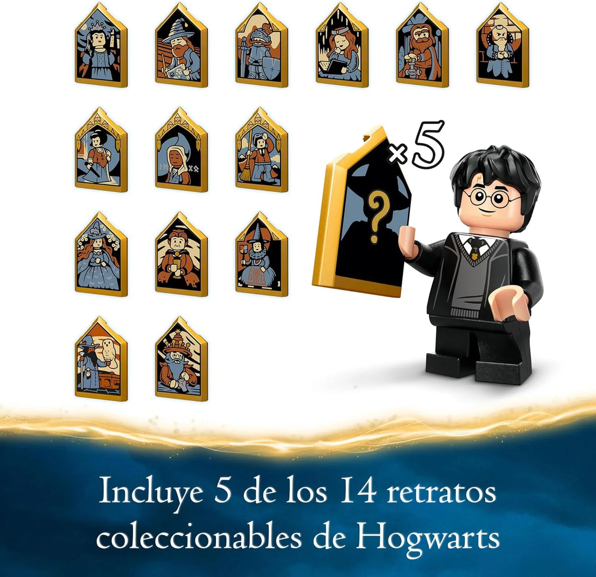Harry Potter Castelo de Hogwarts: Grande Salão da Escola de Magia de Brinquedo, 11 Minifiguras Incluindo Hermione Granger e Ron Weasley, Presente para Meninos e Meninas a partir de 10 Anos 76435