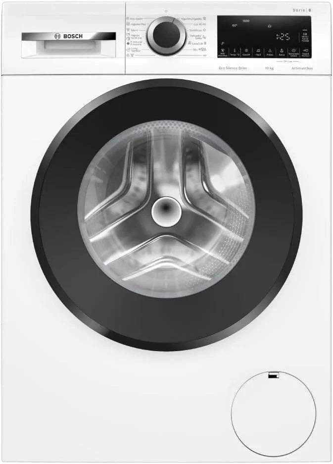 Bosch - Máquina de lavar de carregamento frontal, 10 kg, Iron Assist, Pause + Load, Anti-Stain, Branco, WGG254Z5ES, 10 kg, Máquina de lavar de carregamento frontal, Dosagem manual
