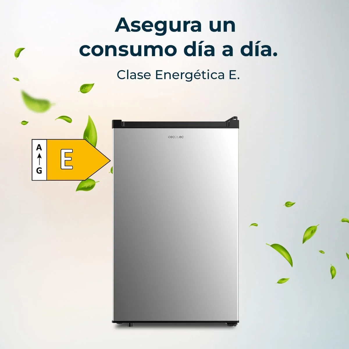 Cecotec Congelador Vertical de Bancada 87L Bolero CoolMarket TF 87 Inox. 83,6 cm de Altura e 50,6 cm de Largura, Baixo Consumo, Porta Plana e Reversível, Design Compacto, Branco