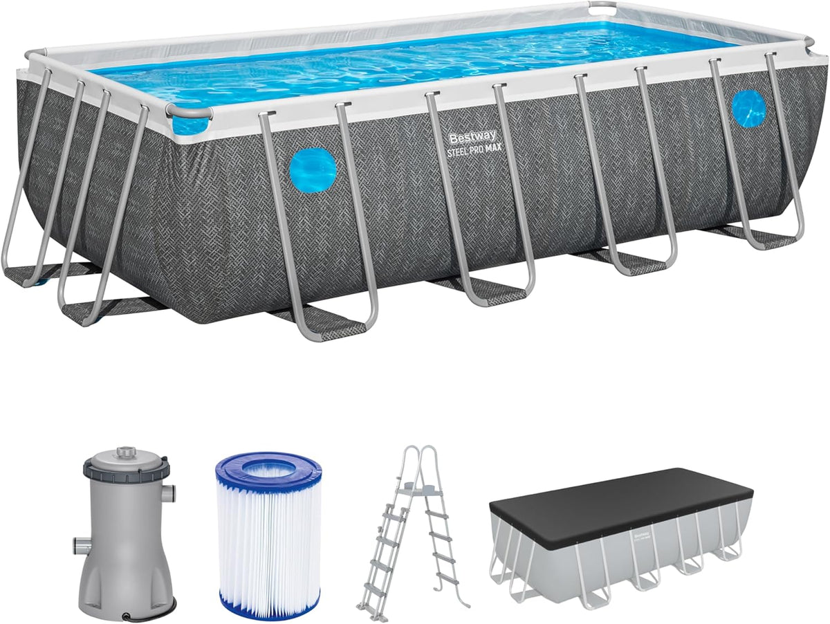Piscina Retangular Splashview Bestway 4,88 m x 2,44 m x 1,22 m