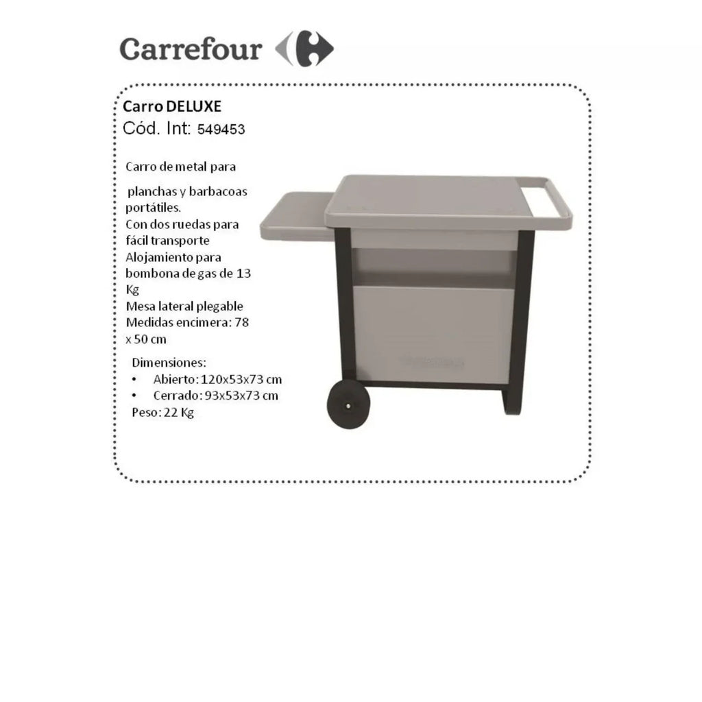 Carrinho Deluxe para Churrasqueira/Chapa Campingaz