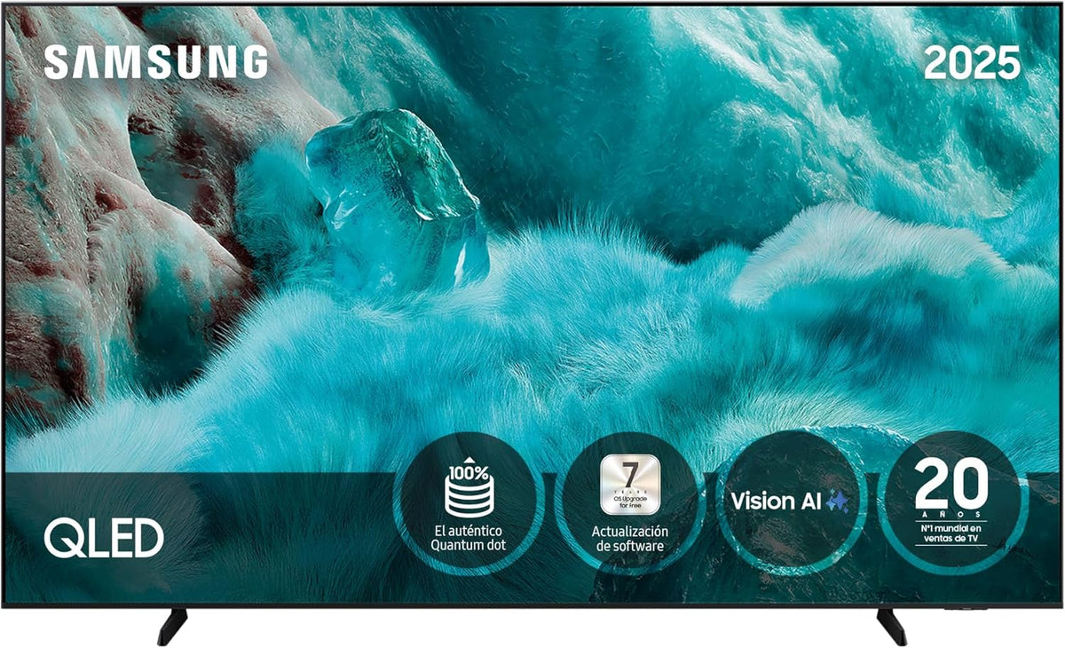 Smart TV QLED Samsung 55 polegadas QE1F 4K com Visão AI, 100% Volume de Cor com Pontos Quânticos e mais de 500 canais TV Plus