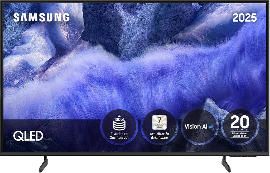 Smart TV QLED Samsung 55 polegadas QE1F 4K com Visão AI, 100% Volume de Cor com Pontos Quânticos e mais de 500 canais TV Plus