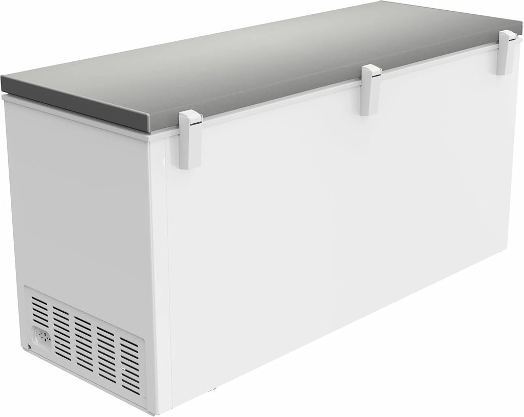 METRO Professional Freezer Horizontal GHF2700S, 188 x 73,5 x 94,5 cm, 700 L, 125W, 3 cestos, iluminação LED, 6 rodas, com fechadura, branco/cinza
