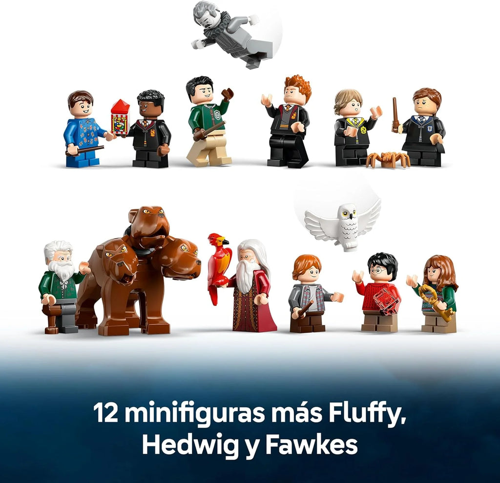 Harry Potter Castelo de Hogwarts: Torre Central – Castelo de Brinquedo com Sala das Chaves Voadoras e Xadrez Mágico – 12 Minifiguras – Presente para Crianças a partir de 10 Anos 76454