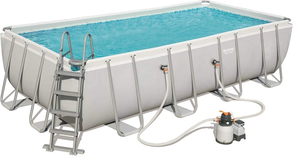 BESTWAY 56466 - Piscina Desmontável Tubular Power Steel 549x274x122 cm com Filtro de Areia de 5.678 litros/hora
