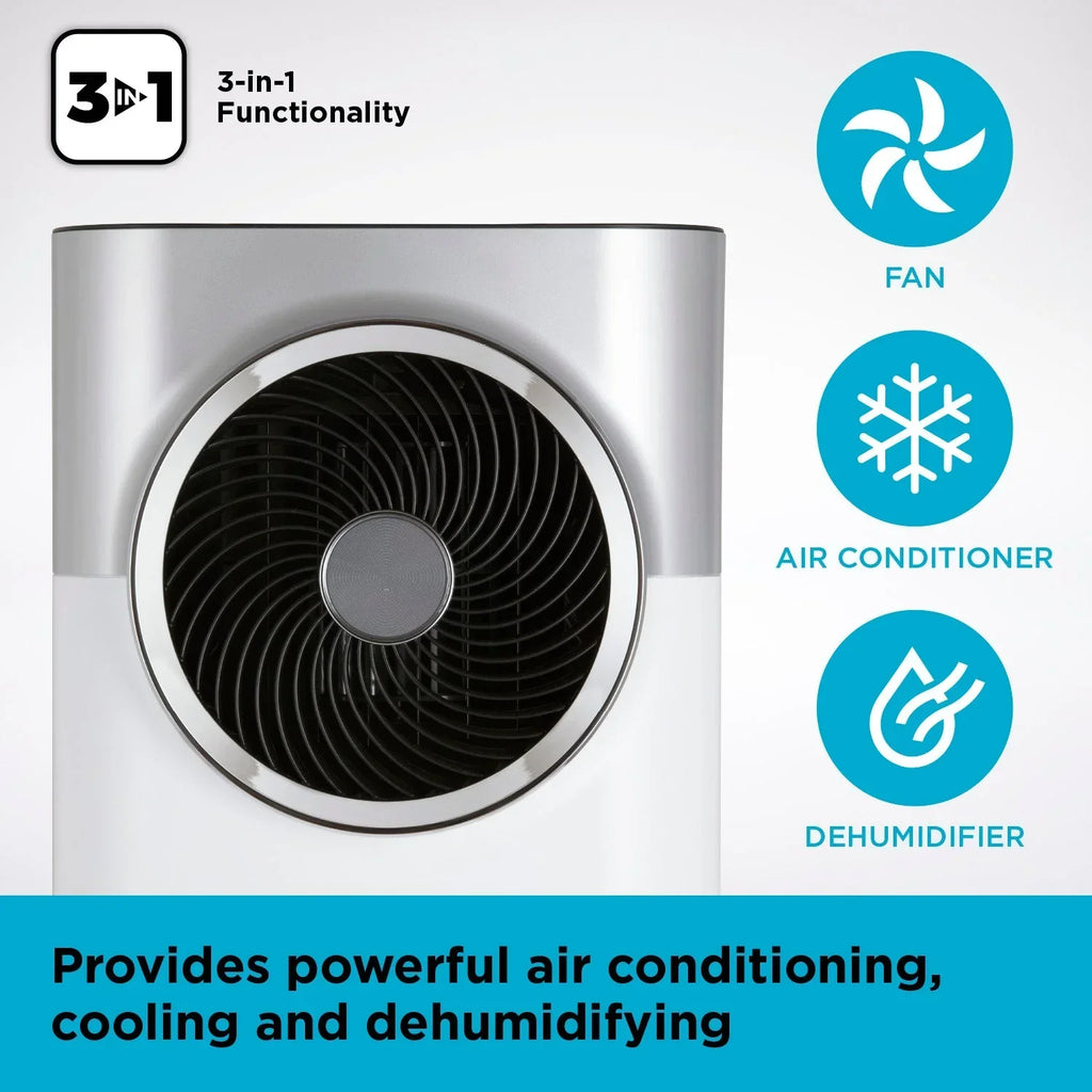 Ar Condicionado Portátil 3 em 1 Black+Decker BXAC40008GB 12000 BTU Branco