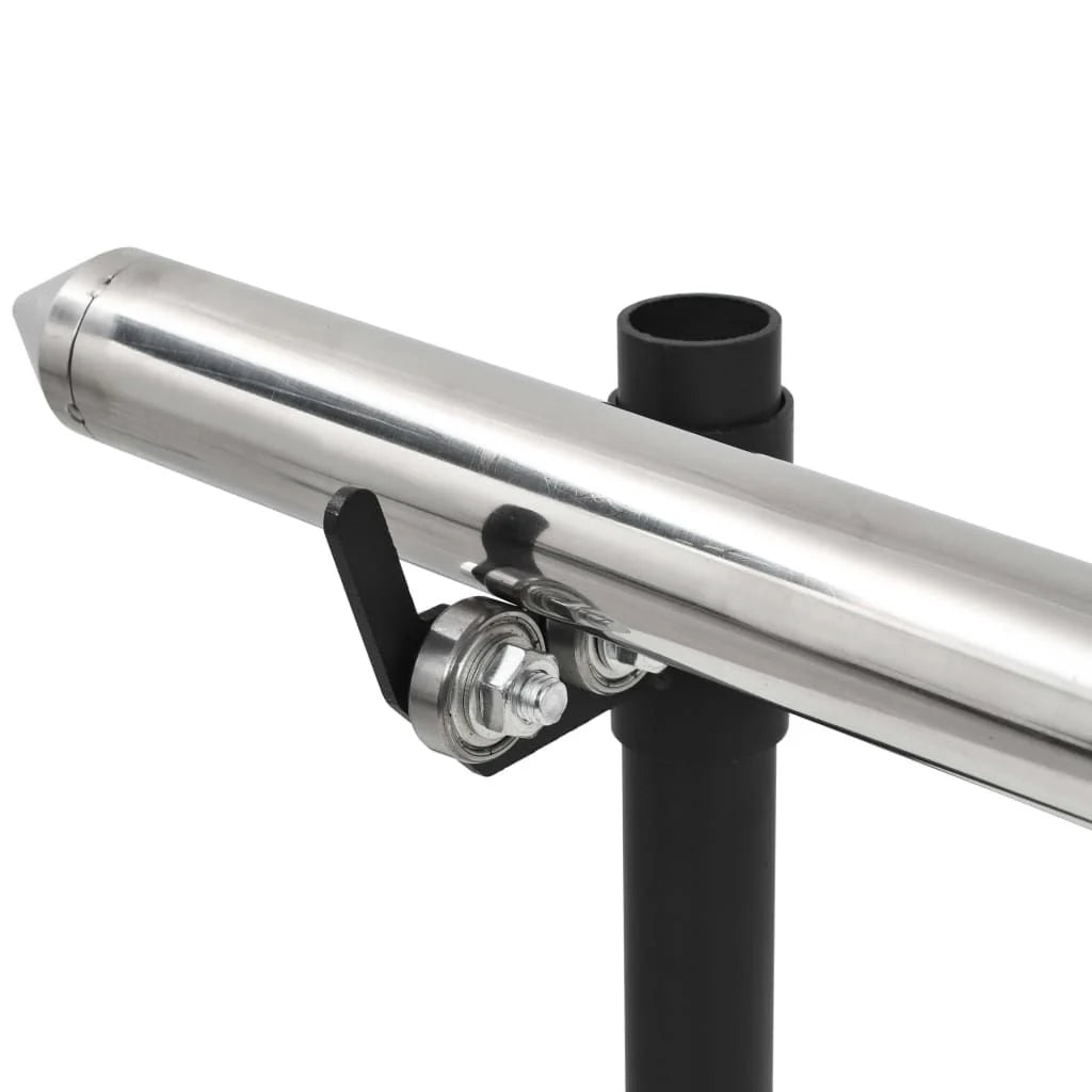 Churrasqueira Rotativa Elétrica Vidaxl 207x45x81 Cm Aço Inox