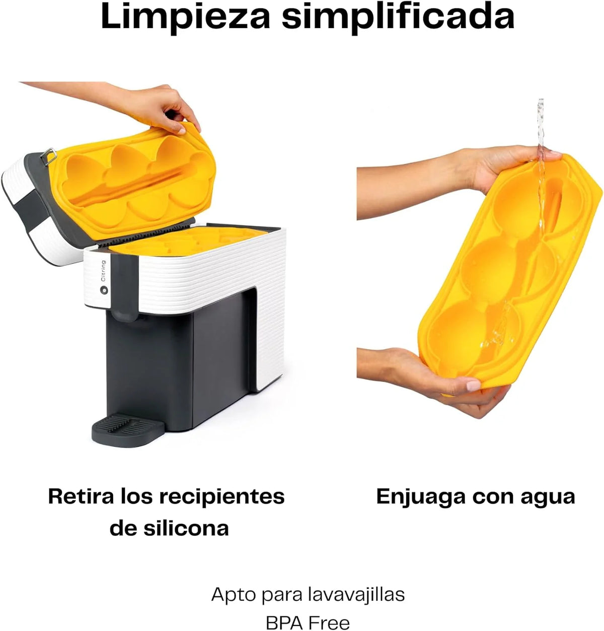 Um espremedor de laranjas elétrico automático | Seu suco pronto em menos de um minuto com apenas um botão - espremedor de laranjas feito na Espanha | Mais Rápido. Mais Limpo. Melhor (PRETO)