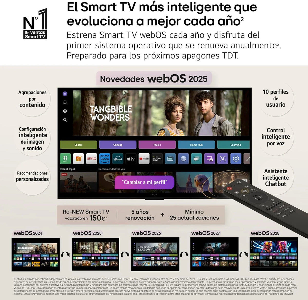 50UA73006LA - TV 50", UHD 4K, WebOS 25, IA Ultimate, HDR10 Pro, Super Upscaling, Dolby Digital Plus, Google Assistente, Preto