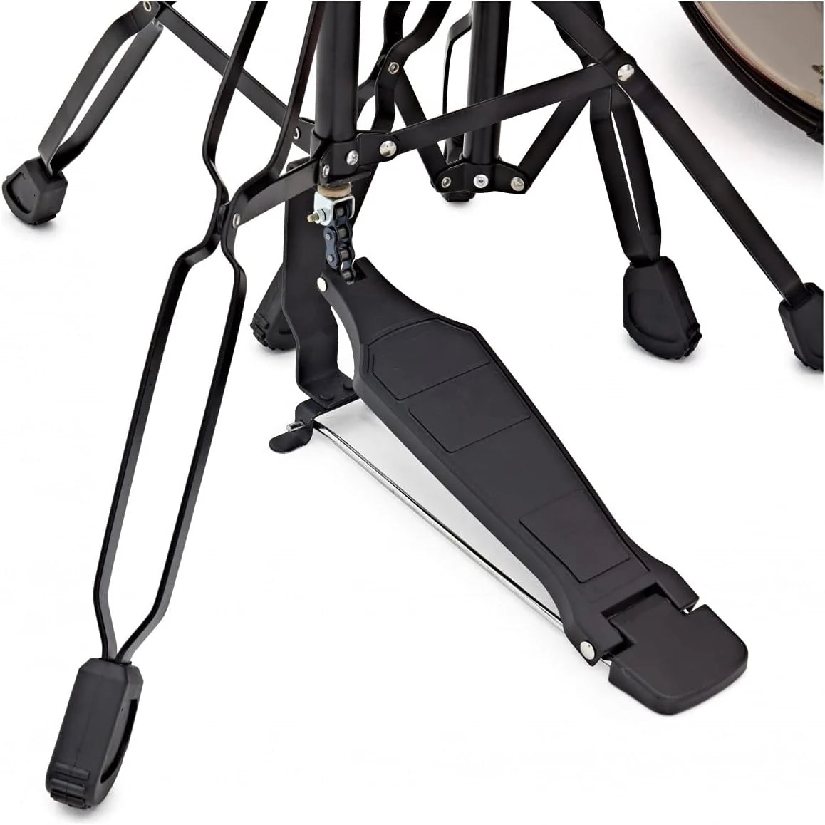Gear4music BDK-1 Kit de Bateria Compacta Completa para Iniciantes - Bateria Acústica de 5 Peças, Pratos, Pedal de Bumbo, Banco e Baquetas - Preto
