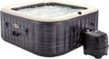 Intex Spa inflável quadrado Greystone Deluxe 4 pessoas, 175x175x71 cm, Aquecedor 2.200 W, Bolhas de ar quente, Clorador salino, Bomba filtrante com filtro S2 (1.741 l/h), Acessórios incluídos (55093)