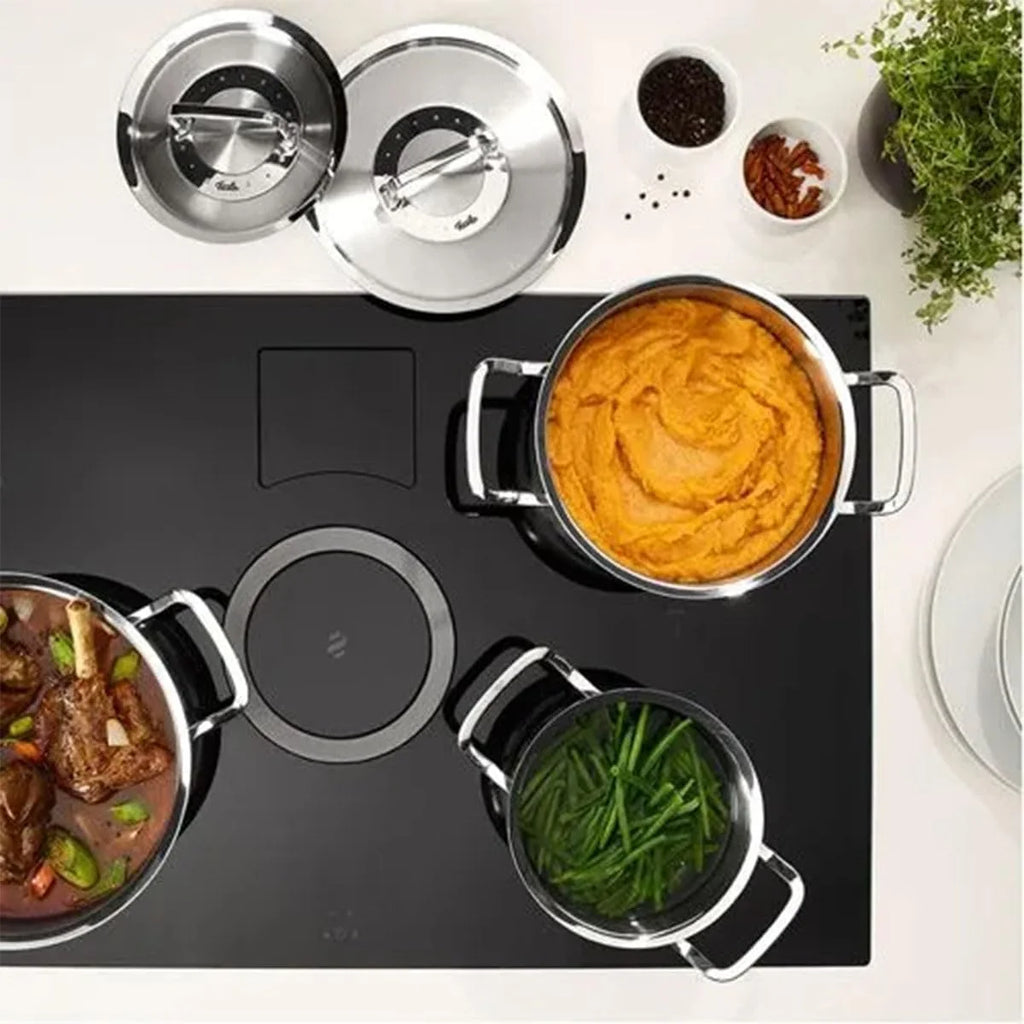 Fissler Original-Profi Conjunto de Panelas com Frigideira, Aço 18/10, Prata, 5 peças
