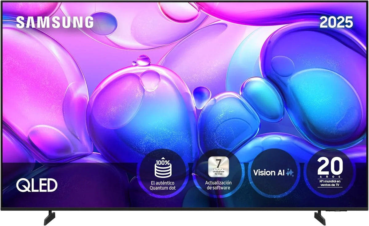 Smart TV QLED Samsung 55 polegadas QE1F 4K com Visão AI, 100% Volume de Cor com Pontos Quânticos e mais de 500 canais TV Plus