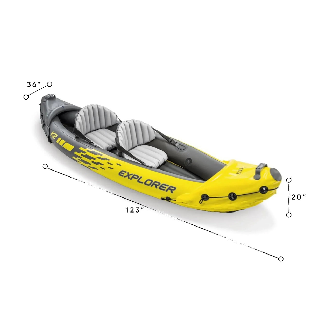 Caiaque Inflável Intex Explorer K2 de 2 Pessoas 2026