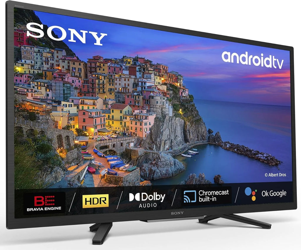 BRAVIA KD32W804 - Smart TV 32 Polegadas HD Ready (High Dynamic Range HDR, Android TV) Preto, Modelo 2022