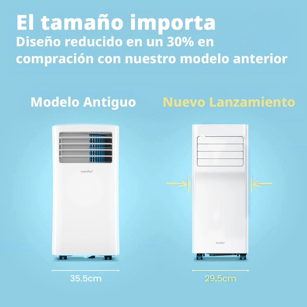 COMFEE Pinguim Ar Condicionado Portátil 9000 BTU/2300 Frigorias Breezy Cool Pro – Climatizador sem unidade exterior, Baixo Consumo, App Control e Kit de Janela – Refrigera, Ventila e Desumidifica