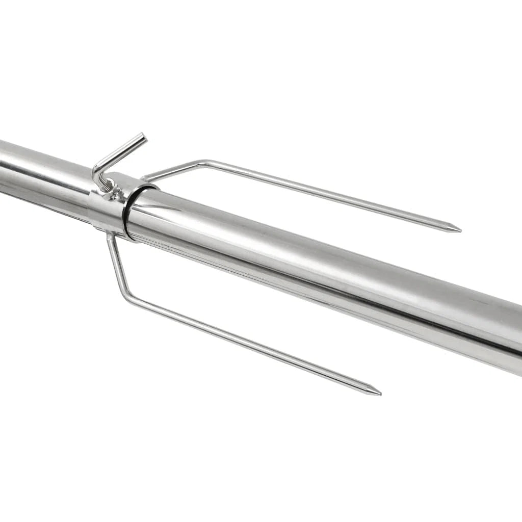 Churrasqueira Rotativa Elétrica Vidaxl 207x45x81 Cm Aço Inox