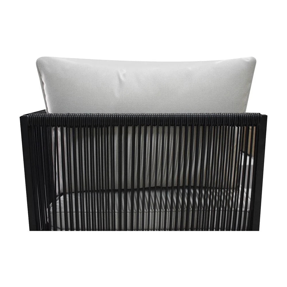 Conjunto de Mobiliário de Jardim Jumi, com almofadas, cinzento