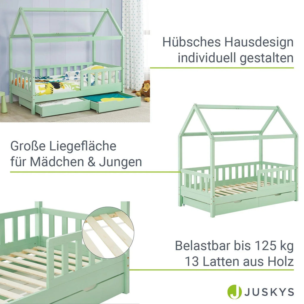2026 Cama infantil Marli 90 x 200 cm com gavetas de armazenamento