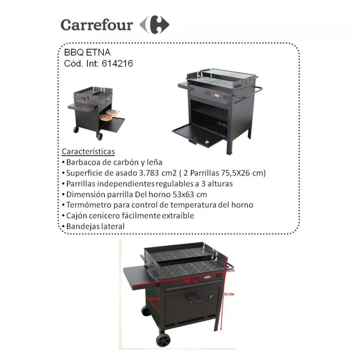 Churrasqueira a Carvão com Forno Etna