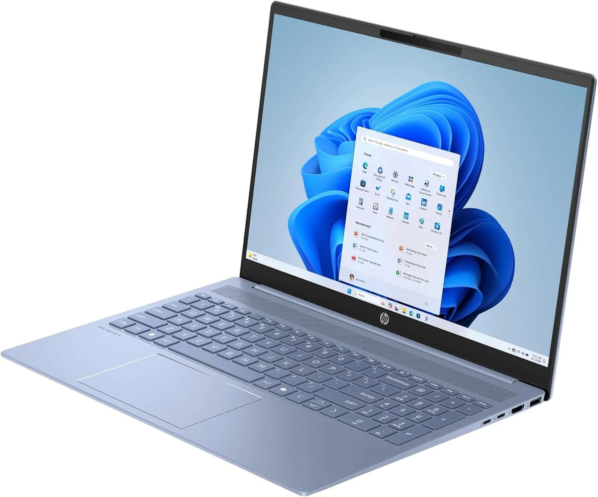 HP OmniBook 5 16″ OLED, Notebook (Processador AMD Ryzen AI 7 350, 32 GB RAM, 1 TB SSD, Placa Gráfica AMD Radeon 860M, Windows 11 Home) Azul - Teclado QWERTY Espanhol