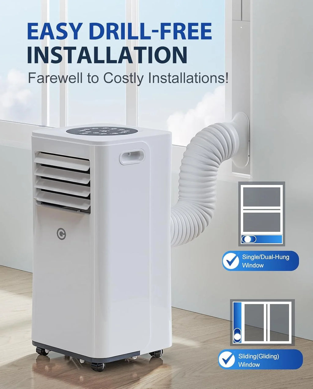 Ar Condicionado Portátil 9000 BTU, 4 em 1