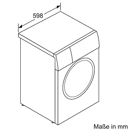 2025 Bosch WAN282K3, Serie 4, Máquina de lavar de carga frontal, 8 kg, 1400 rpm, SpeedPerfect, máxima economia de energia e água, função Adicionar roupa, especialmente higiênica, AquaStop, IronAssist