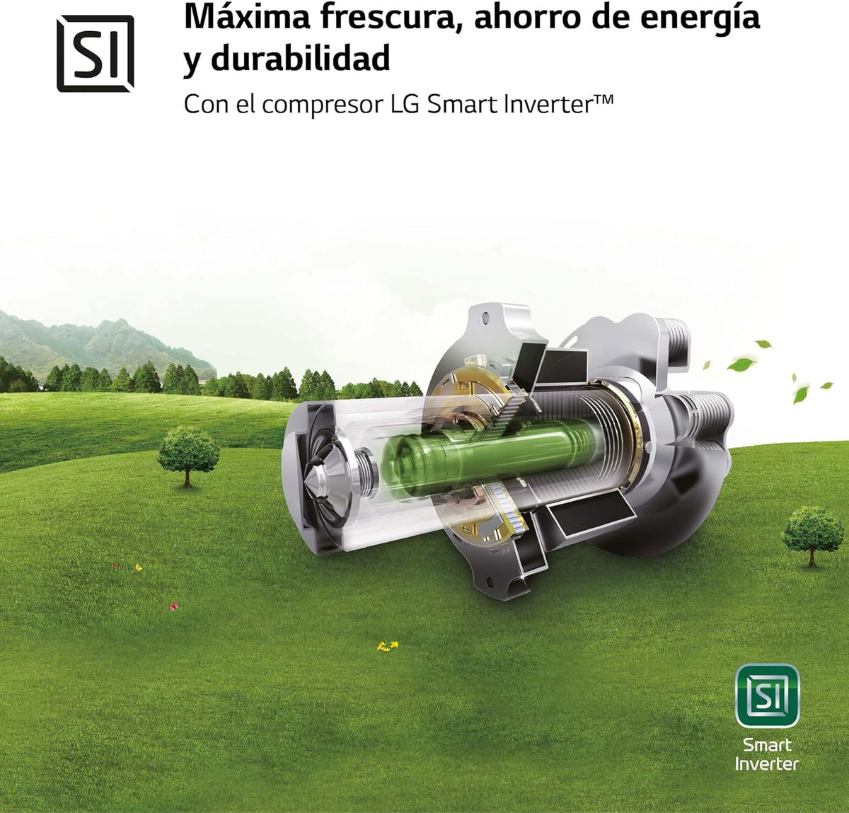 GBP61DSXGC - Frigorífico Combinado No Frost, Freezer, Compressor Smart Inverter, Cor Inox Antidigitais, 186 cm, 341 l