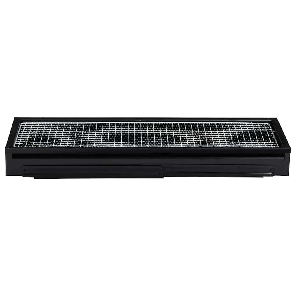 Churrasqueira Portátil para Acampamento Aço 60x22,5x33 cm Vidaxl