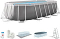 Intex 26796NP – Piscina Oval Desmontável Prism Frame Intex 503 x 274 x 122 cm com Filtro