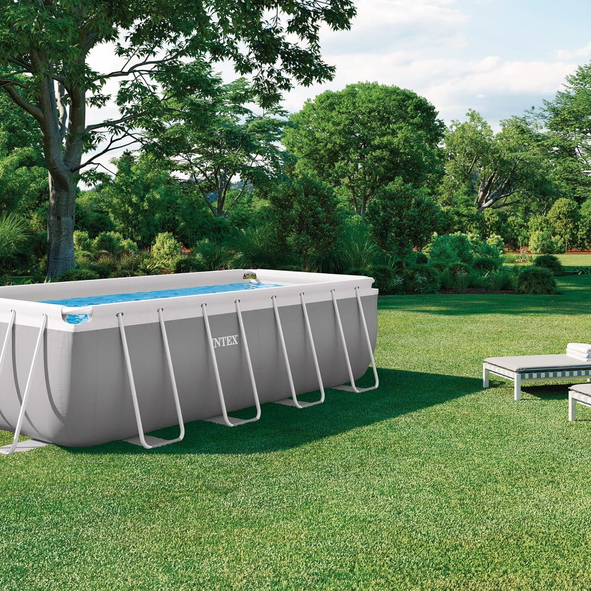INTEX 55243 - Piscina Retangular Desmontável com Bomba Filtrante Prism Frame