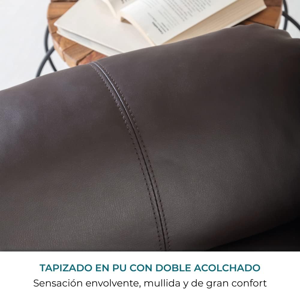 Don Descanso - Poltrona de Massagem Relaxante com Aquecimento Trevi Preta Reclinável 160º com 8 Motores Silenciosos, Aquecimento Lombar, Sistema de Massagem em 4 Zonas e Acabamento em PU Anti-Rachaduras [Inclui Controle Remoto]. Ideal para Idosos